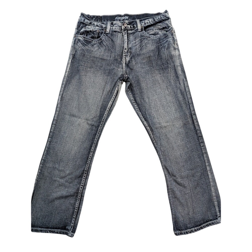 Flying paper Men's Light Blue Straight Jeans